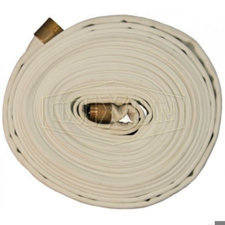 Dixon Coiled Rack Hose, 1-1/2 in, NST NH, 50 ft L, 225 psi Working, Polyester, Domestic R515-50CBF